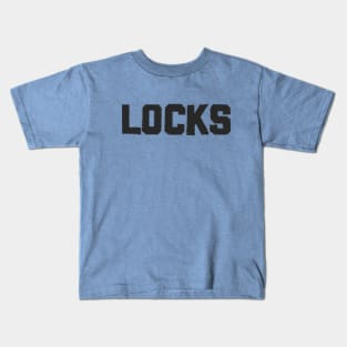 Locks in Black Kids T-Shirt